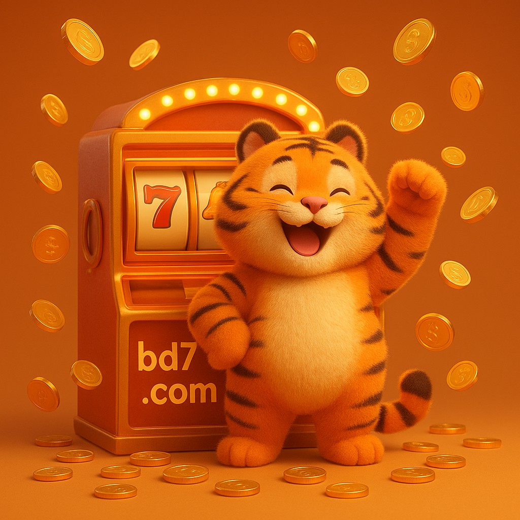 আর্কেড জয়ের আনন্দে উল্লাসিত এক বাঘশাবক